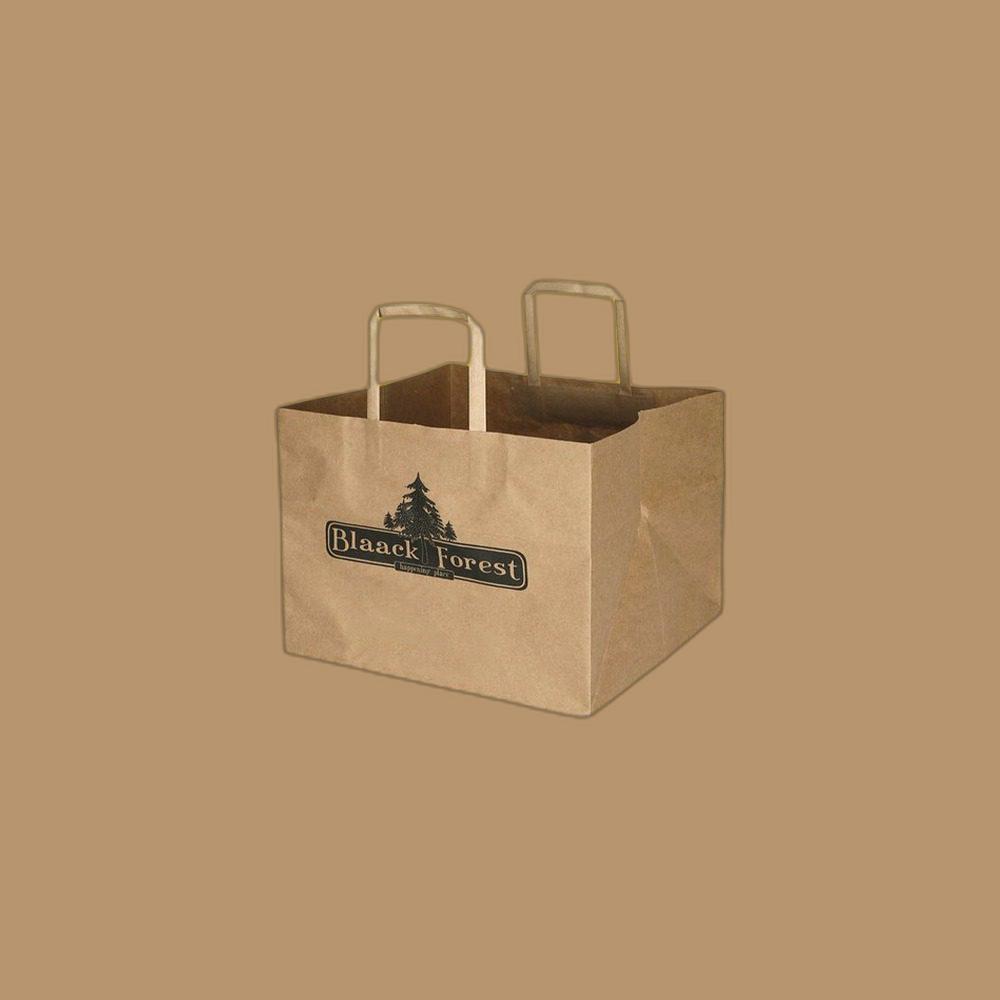 Custom Flat Handle Paper Bags Free Design | Custom Flat Handle Paper Bags Free Shipping |  Custom Flat Handle Paper Bags Bulk Quantity | Custom Flat Handle Paper Bags No Minimum