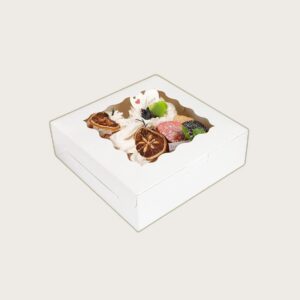 White Bakery Boxes with Window