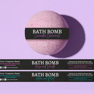Bath Bomb Labels