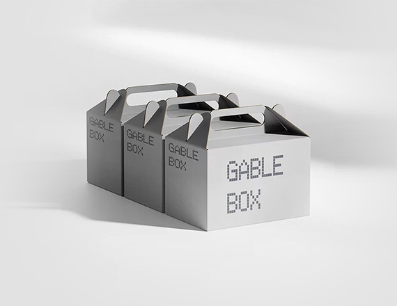 White Gable Boxes Free Design | White Gable Boxes Free Shipping |  White Gable Boxes Bulk Quantity | White Gable Boxes No Minimum