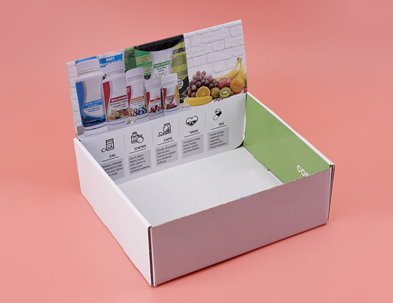 Health Counter Display Boxes Free Design | Health Counter Display Boxes Free Shipping |  Health Counter Display Boxes Bulk Quantity | Health Counter Display Boxes No Minimum