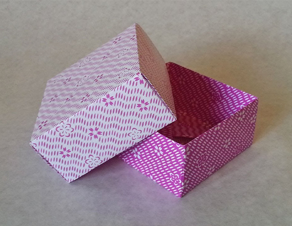 Origami Box with Lid Free Design | Origami Box with Lid Free Shipping |  Origami Box with Lid Bulk Quantity | Origami Box with Lid No Minimum
